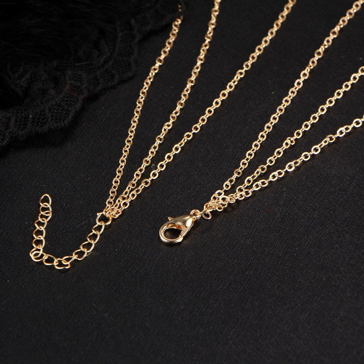 3 Piece Geometric Set 18K Gold Plated Necklace ITALY Design